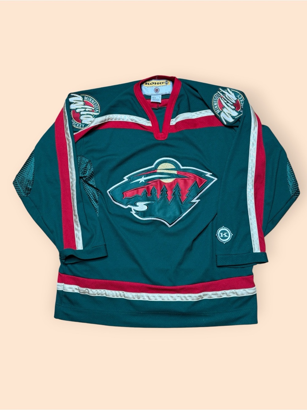 Vintage Minnesota Wild Koho Authentic Jersey Men’s Large Green Vtg 2000s